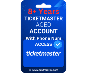 Aged Ticketmaster Account 5+ Years with Phone Number Access