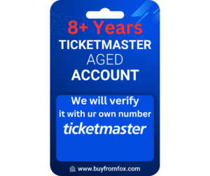 Aged Ticketmaster accounts 8+ Years verified with your own phone number